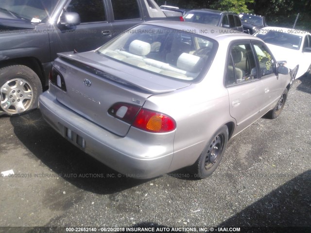 1NXBR12E7XZ292743 - 1999 TOYOTA COROLLA VE/CE/LE 金色 照片 4
