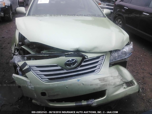 JTNBB46KX73026564 - 2007 TOYOTA CAMRY NEW GENERAT HYBRID GREEN photo 6