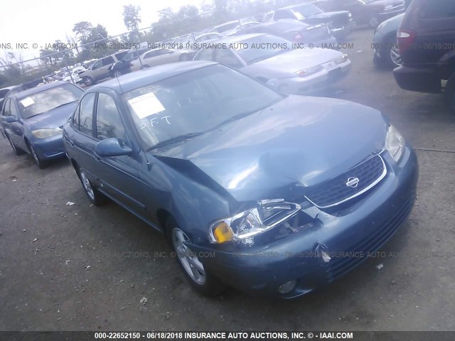 3N1CB51D02L690458 - 2002 NISSAN SENTRA XE/GXE BLUE photo 1