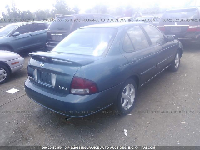 3N1CB51D02L690458 - 2002 NISSAN SENTRA XE/GXE BLUE photo 4