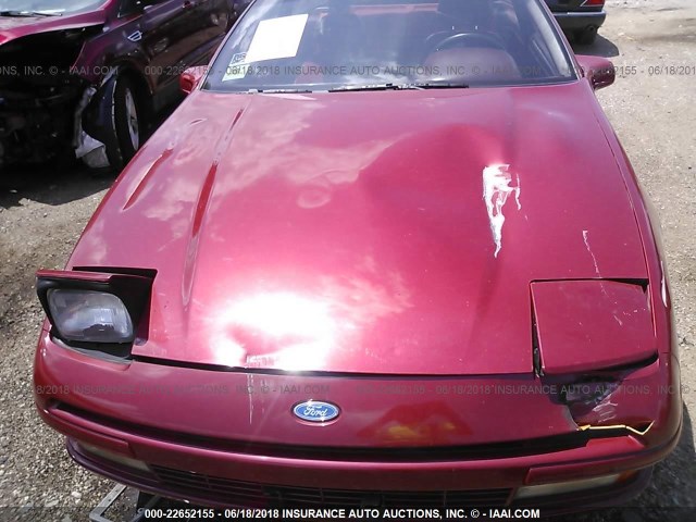 1ZVPT20C5N5212833 - 1992 FORD PROBE GL RED photo 10