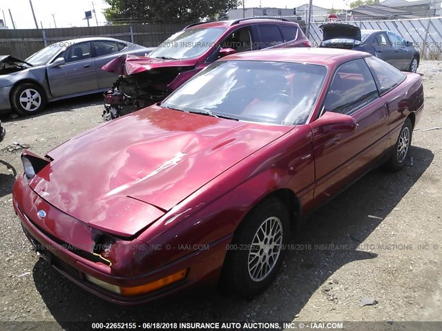 1ZVPT20C5N5212833 - 1992 FORD PROBE GL RED photo 2