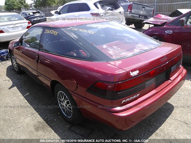 1ZVPT20C5N5212833 - 1992 FORD PROBE GL RED photo 3