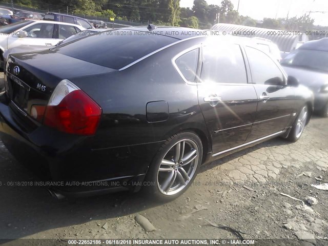 JNKBY01E36M203878 - 2006 INFINITI M45 SPORT BLACK photo 4