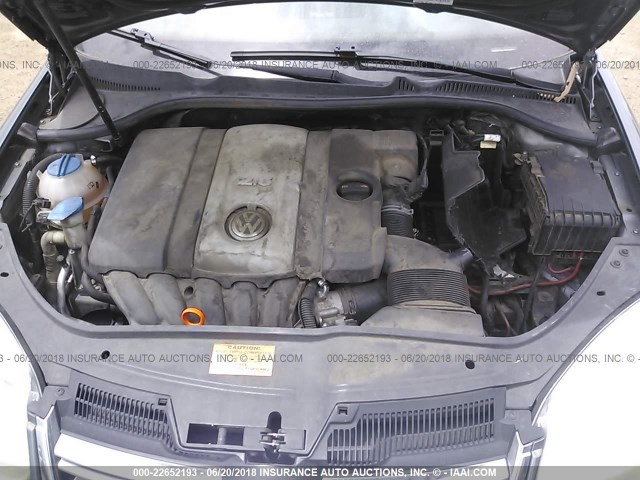 3VWEF71K17M164438 - 2007 VOLKSWAGEN JETTA WOLFSBURG 灰色 照片 10