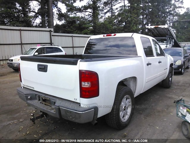 3GCEC13J97G535776 - 2007 CHEVROLET SILVERADO C1500 CREW CAB WHITE photo 4