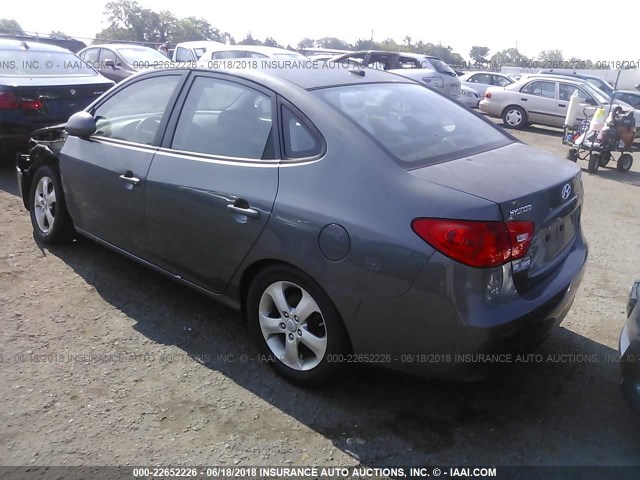 KMHDU46D78U360972 - 2008 HYUNDAI ELANTRA GLS/SE/LIMITED GRAY photo 3