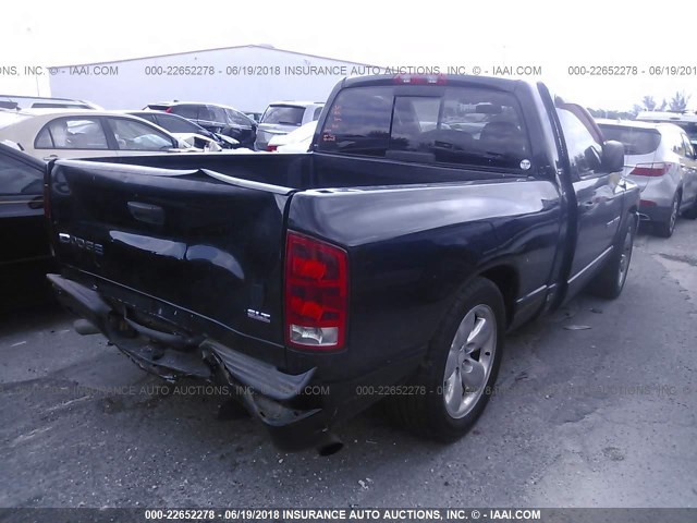 1D7HA16N12J192055 - 2002 DODGE RAM 1500 BLACK photo 4