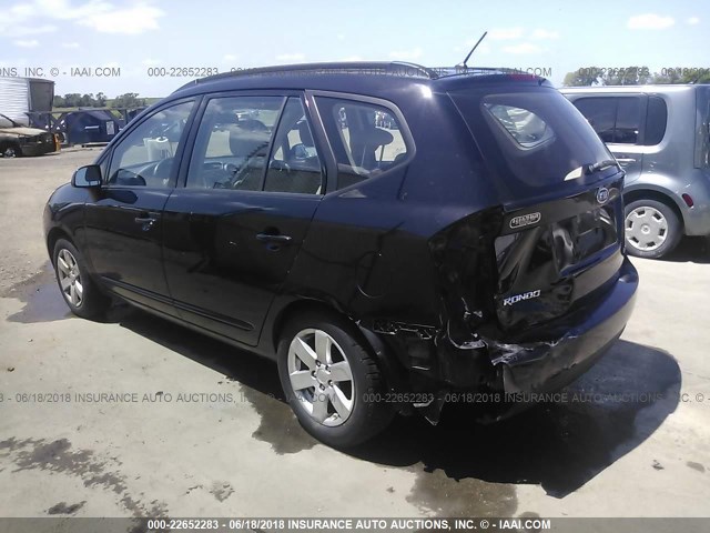 KNAFG526887151625 - 2008 KIA RONDO LX/EX BLACK photo 3