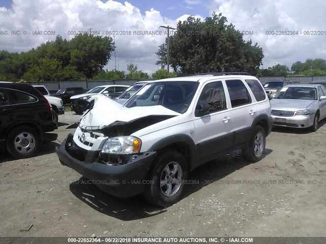 4F2YZ02Z85KM25031 - 2005 MAZDA TRIBUTE I WHITE photo 2