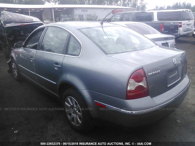 WVWPD63B23P260088 - 2003 VOLKSWAGEN PASSAT GLS GRAY photo 3