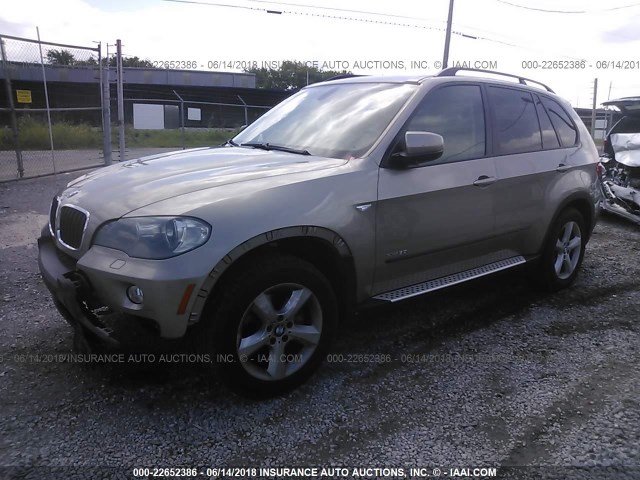 5UXFE435X9L270809 - 2009 BMW X5 XDRIVE30I BEIGE photo 2