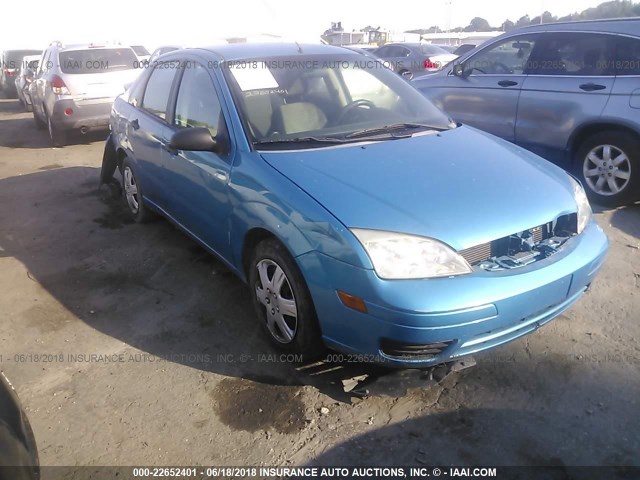 1FAFP34N27W279686 - 2007 FORD FOCUS ZX4/S/SE/SES BLUE photo 1