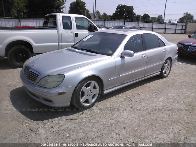 WDBNG75J61A160745 - 2001 MERCEDES-BENZ S 500 SILVER photo 2