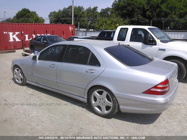 WDBNG75J61A160745 - 2001 MERCEDES-BENZ S 500 SILVER photo 3