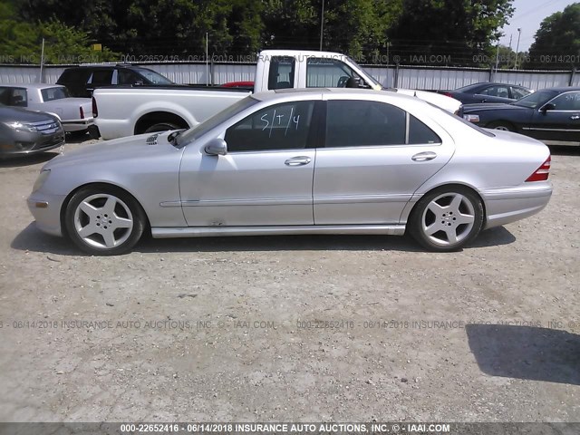 WDBNG75J61A160745 - 2001 MERCEDES-BENZ S 500 SILVER photo 6