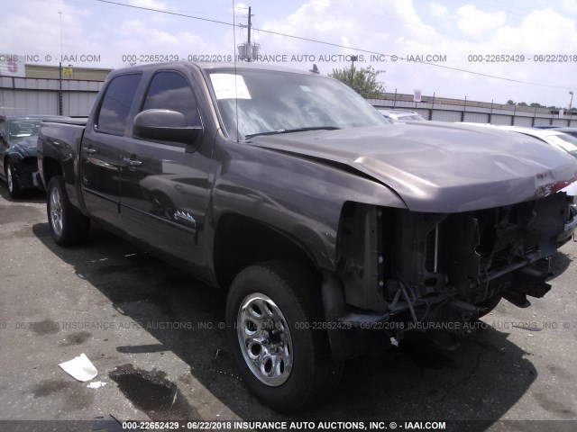 2GCEC13J771682414 - 2007 CHEVROLET SILVERADO C1500 CREW CAB BROWN photo 1