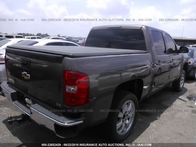 2GCEC13J771682414 - 2007 CHEVROLET SILVERADO C1500 CREW CAB BROWN photo 4