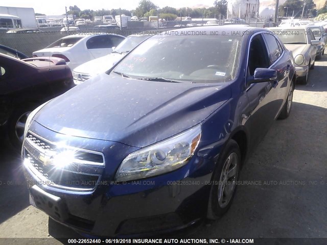 1G11C5SA7DU137023 - 2013 CHEVROLET MALIBU 1LT 蓝色 照片 2