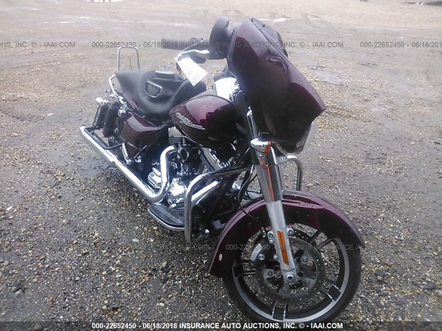 1HD1KBM19FB653662 - 2015 HARLEY-DAVIDSON FLHX STREET GLIDE MAROON photo 1