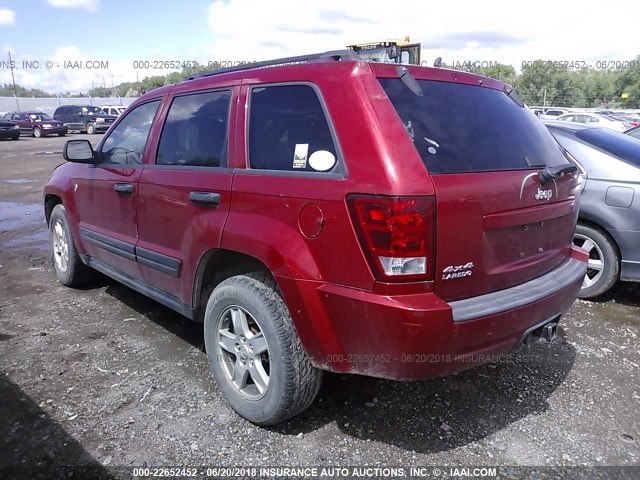 1J4HR48N86C295396 - 2006 JEEP GRAND CHEROKEE LAREDO/COLUMBIA/FREEDOM 红色 照片 3