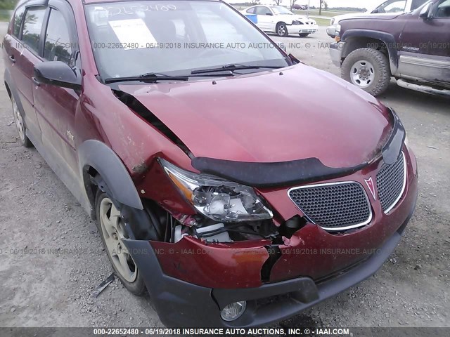 5Y2SL65808Z415103 - 2008 PONTIAC VIBE RED photo 6