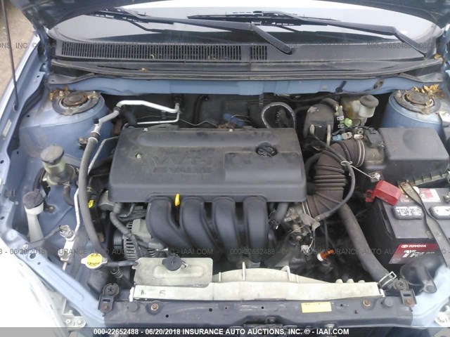 2T1KR32E83C089917 - 2003 TOYOTA COROLLA MATRIX XR BLUE photo 10