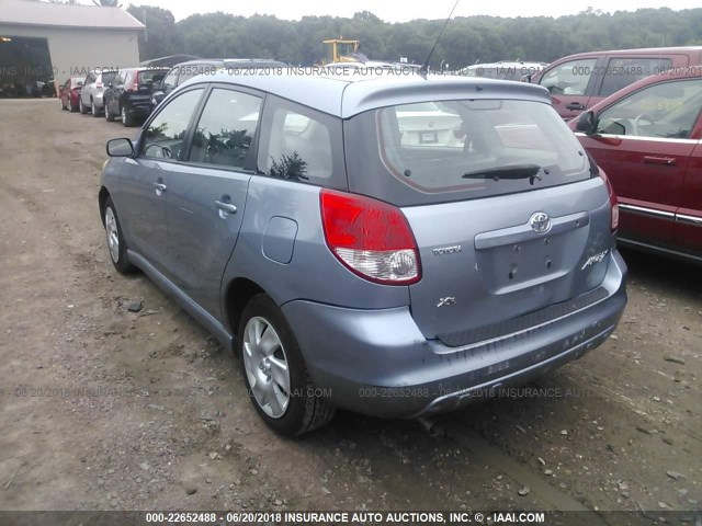 2T1KR32E83C089917 - 2003 TOYOTA COROLLA MATRIX XR BLUE photo 3