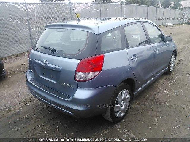 2T1KR32E83C089917 - 2003 TOYOTA COROLLA MATRIX XR BLUE photo 4