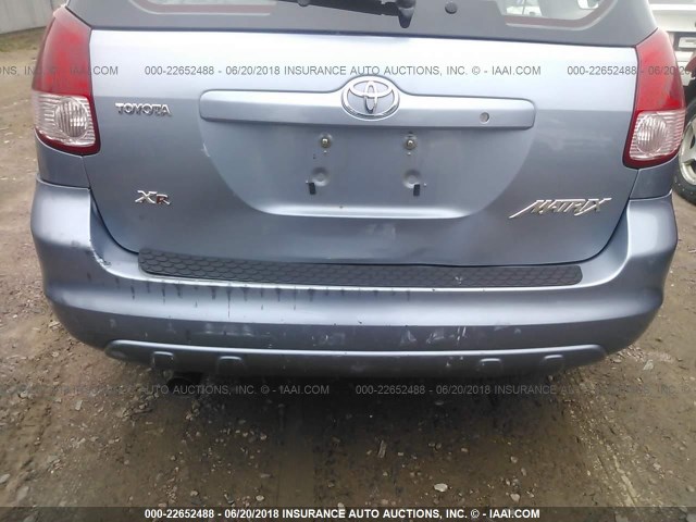 2T1KR32E83C089917 - 2003 TOYOTA COROLLA MATRIX XR BLUE photo 6