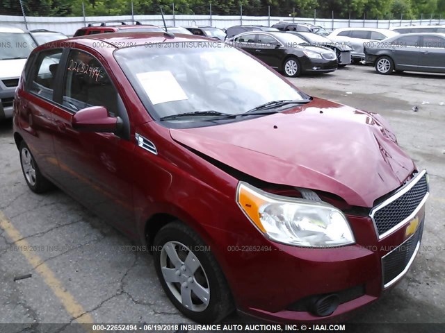 KL1TD66E09B652245 - 2009 CHEVROLET AVEO LS/LT 红色 照片 1