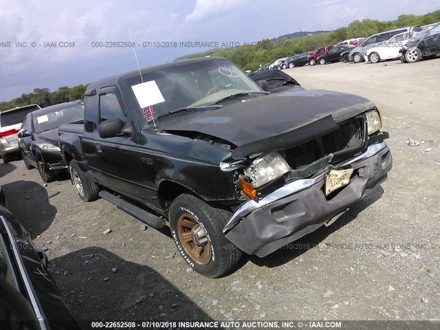 1FTYR44V13PA91491 - 2003 FORD RANGER SUPER CAB GREEN photo 1