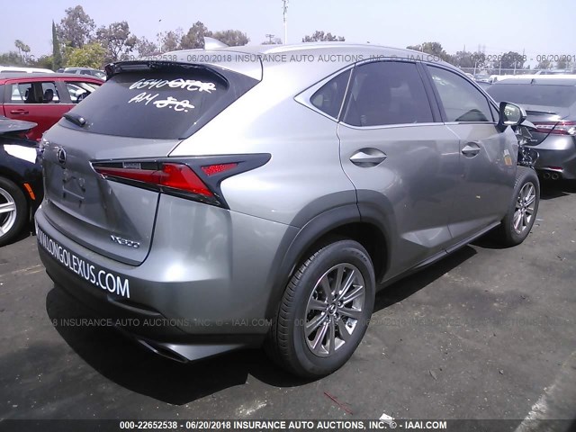 JTJYARBZ2J2101432 - 2018 LEXUS NX 300/BASE/F SPORT GRAY photo 4