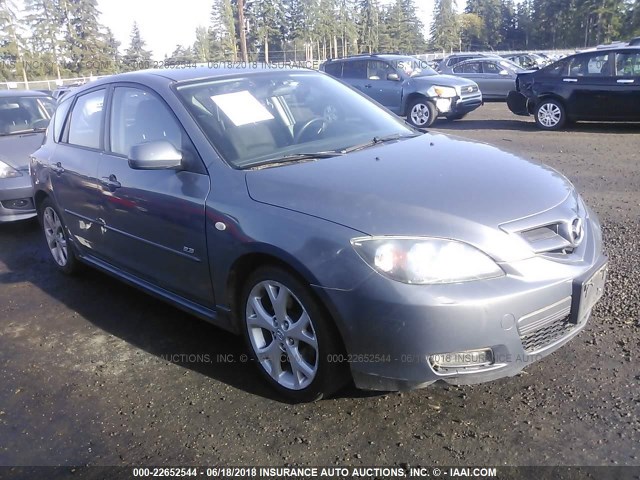 JM1BK343181777771 - 2008 MAZDA 3 HATCHBACK GRAY photo 1