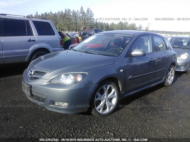 JM1BK343181777771 - 2008 MAZDA 3 HATCHBACK GRAY photo 2