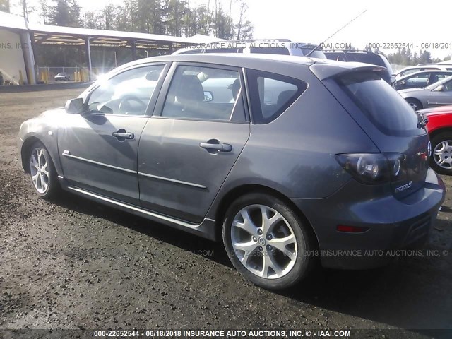 JM1BK343181777771 - 2008 MAZDA 3 HATCHBACK GRAY photo 3