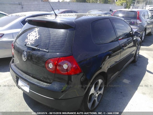 WVWEV71KX7W240504 - 2007 VOLKSWAGEN NEW GTI BLACK photo 4