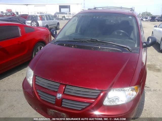 2D4GP44L96R654261 - 2006 DODGE GRAND CARAVAN SXT RED photo 6