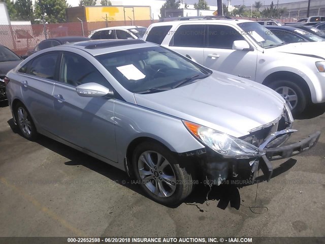 5NPEC4AC1BH125219 - 2011 HYUNDAI SONATA SE/LIMITED SILVER photo 1