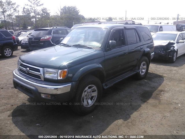 JT3HN86R1Y0307427 - 2000 TOYOTA 4RUNNER SR5 GREEN photo 2