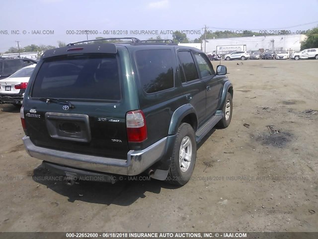 JT3HN86R1Y0307427 - 2000 TOYOTA 4RUNNER SR5 GREEN photo 4