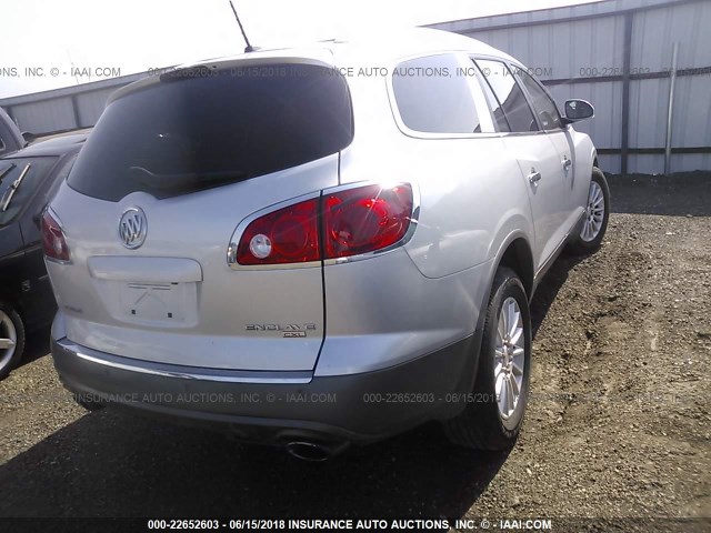 5GALRBEDXAJ112229 - 2010 BUICK ENCLAVE CXL GRAY photo 4