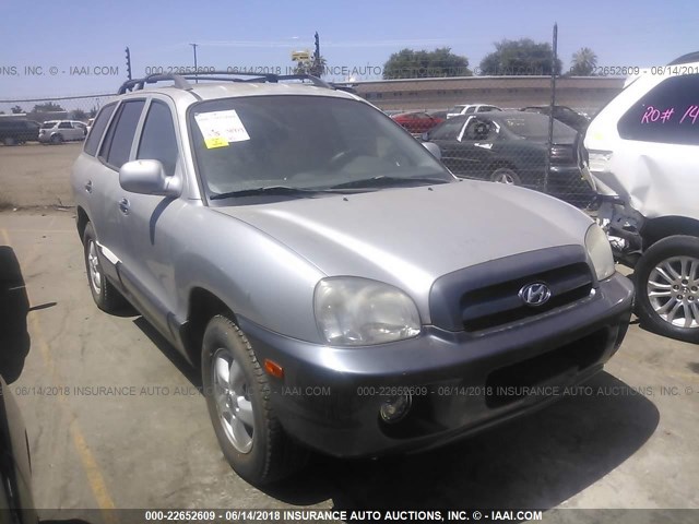 KM8SC13E45U902644 - 2005 HYUNDAI SANTA FE GLS/LX SILVER photo 1