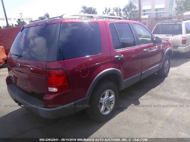 1FMZU63K23ZA84670 - 2003 FORD EXPLORER XLT/XLT SPORT/NBX 红色 照片 4