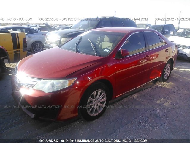 4T4BF1FKXCR255842 - 2012 TOYOTA CAMRY SE/LE/XLE 红色 照片 2