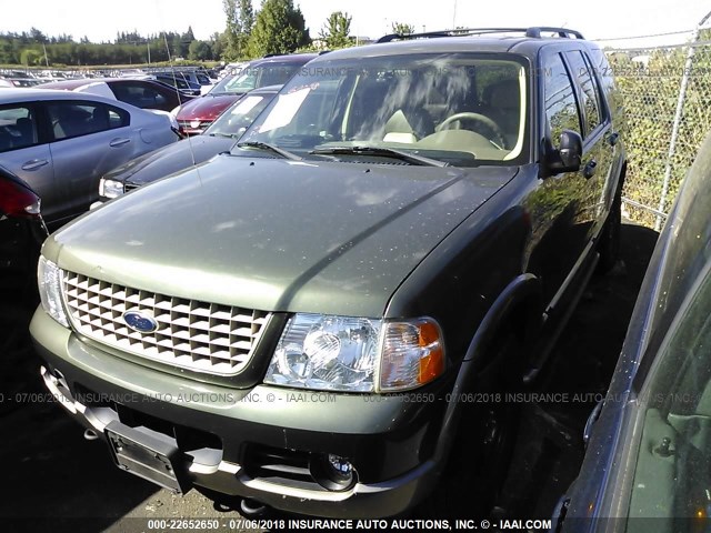 1FMDU74K63ZB41967 - 2003 FORD EXPLORER EDDIE BAUER GREEN photo 2