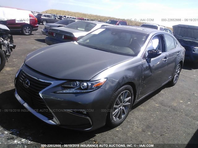 JTHBW1GG8J2186519 - 2018 LEXUS ES 300H GRAY photo 2