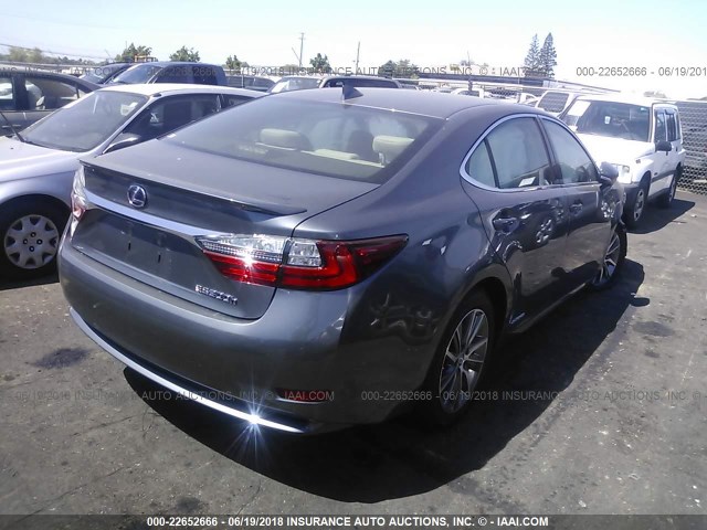 JTHBW1GG8J2186519 - 2018 LEXUS ES 300H GRAY photo 4