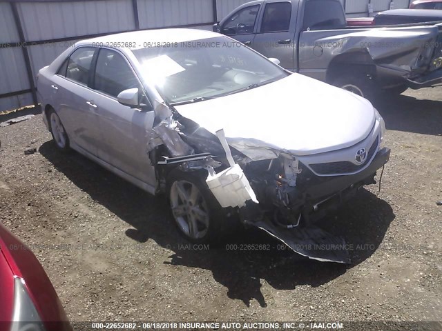 4T1BF1FK5CU076781 - 2012 TOYOTA CAMRY SE/LE/XLE SILVER photo 1