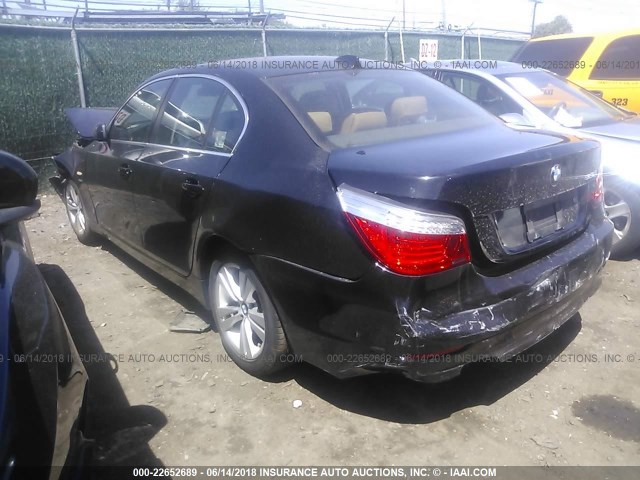 WBANV13589C155201 - 2009 BMW 528 XI BLACK photo 3